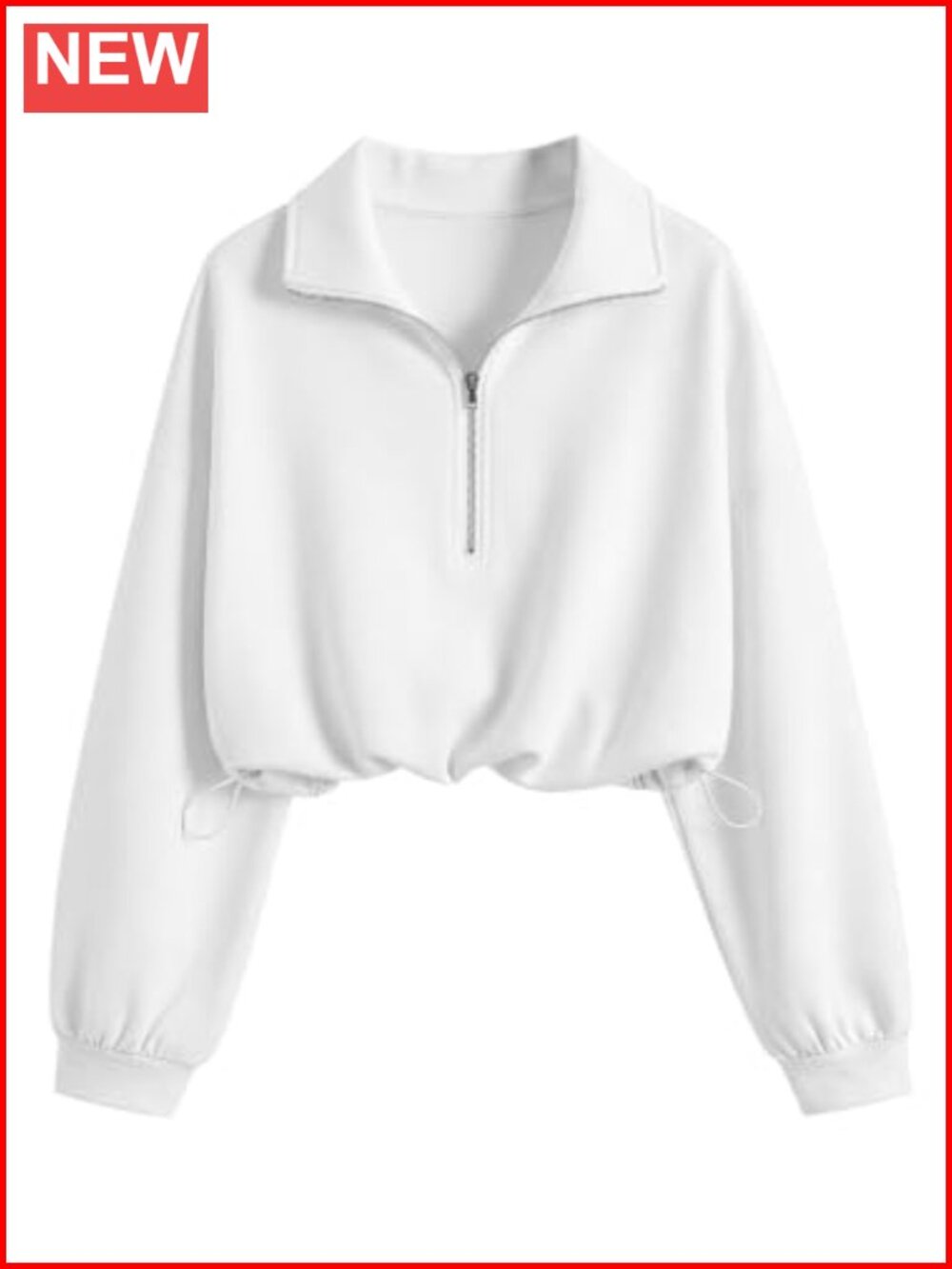 Women's Crop Mock Neck Sweatshirt Quarter Zip Pullover Workout Top